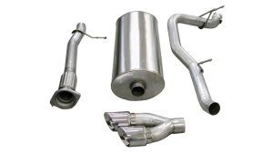 Cadillac Escalade ESV Performance Exhaust - Single Side Exit - CORSA Performance - Cat Back Sport - Polished - `07-`10